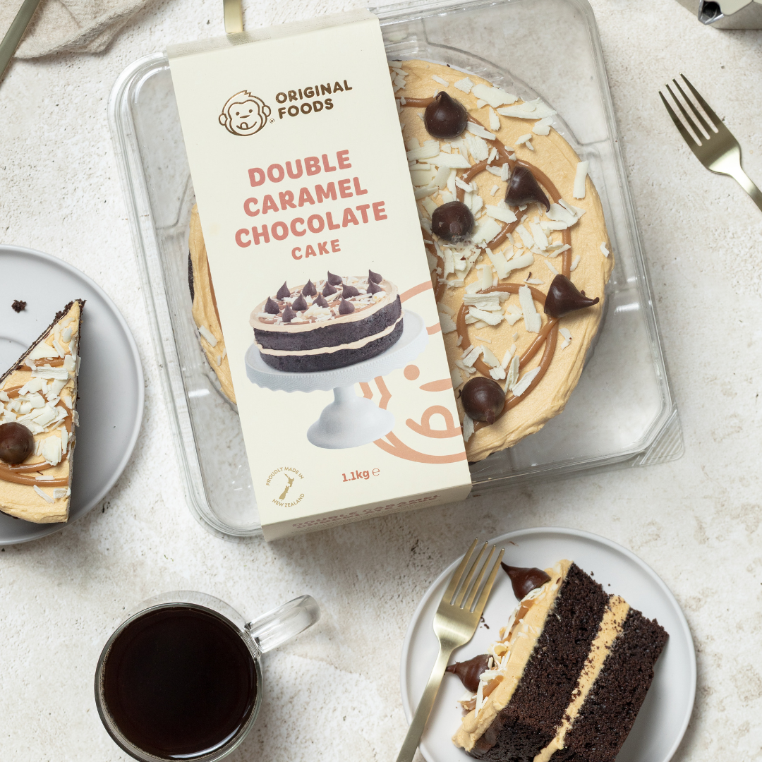 Double Caramel Chocolate Layered Round Cake 8″