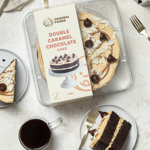 Double Caramel Chocolate Layered Round Cake 8″