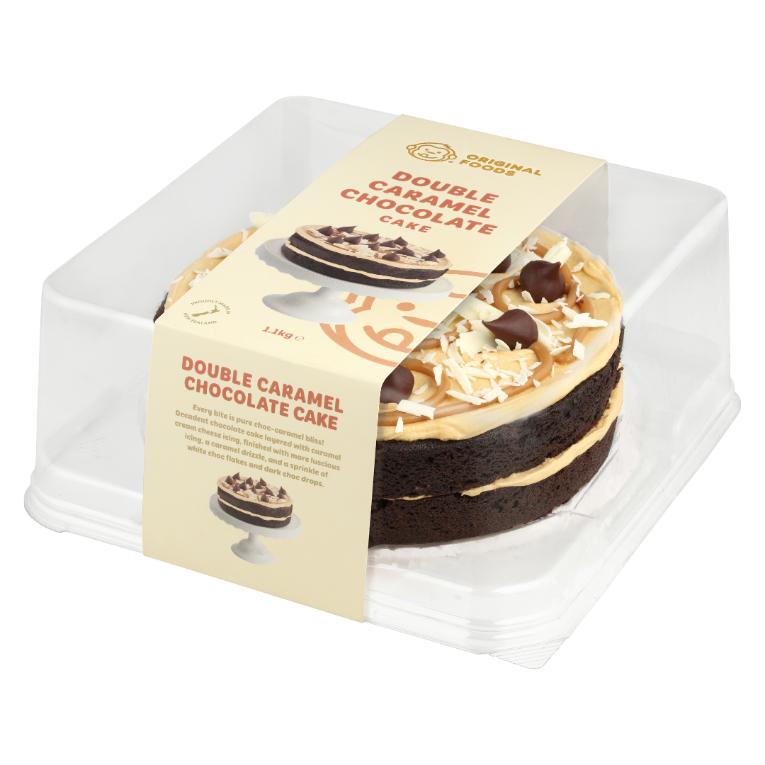 Double Caramel Chocolate Layered Round Cake 8″