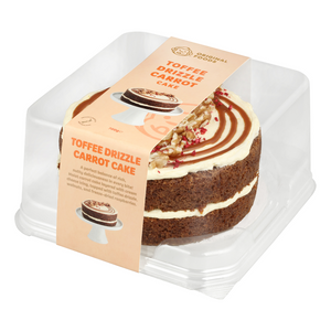 Toffee Drizzle Carrot Layered Round Cake 6″
