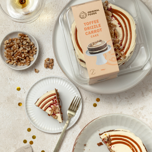 Toffee Drizzle Carrot Layered Round Cake 6″