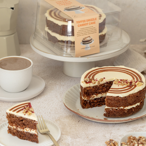 Toffee Drizzle Carrot Layered Round Cake 6″